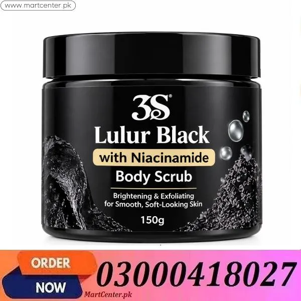 3s Lulur Black Niacinamide Body Scrub 150g